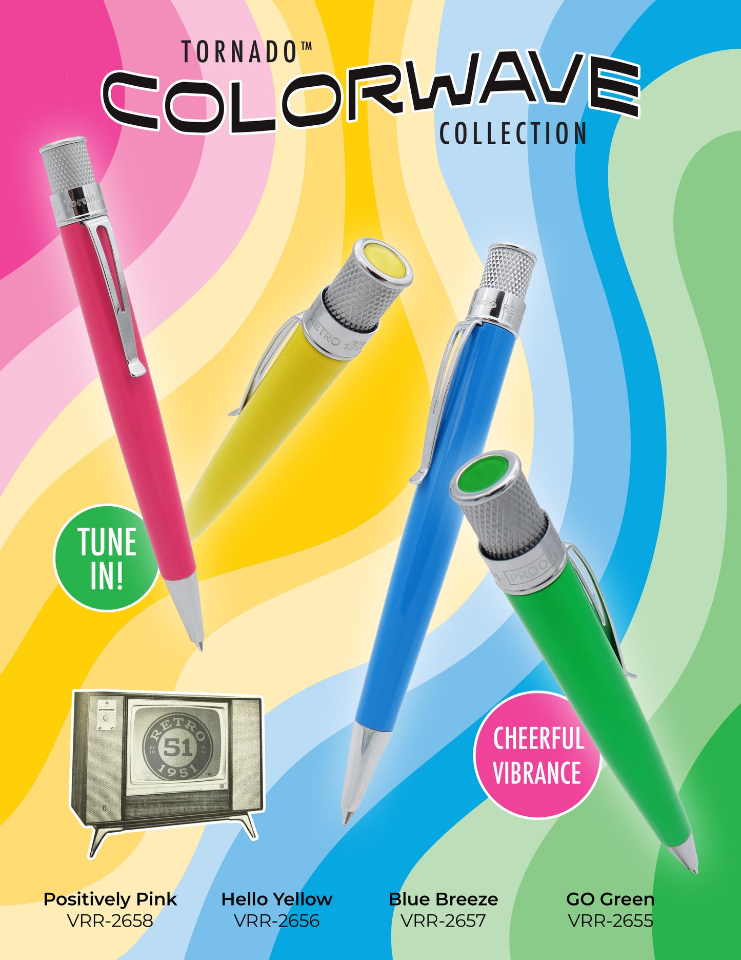 Retro 51 Tornado Rollerball - Blue Breeze (Colorwave Collection)