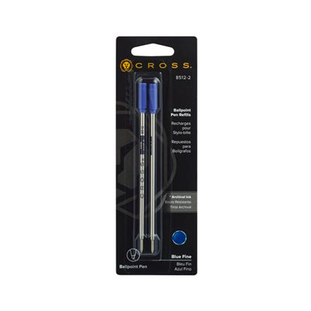 Cross Ballpoint Refill - Fine Blue (2Pk)