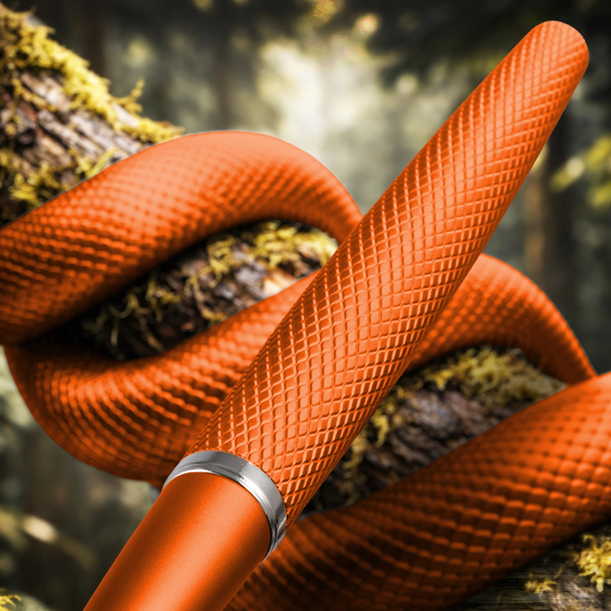 Diplomat Viper Rollerball - Orange Guilloche