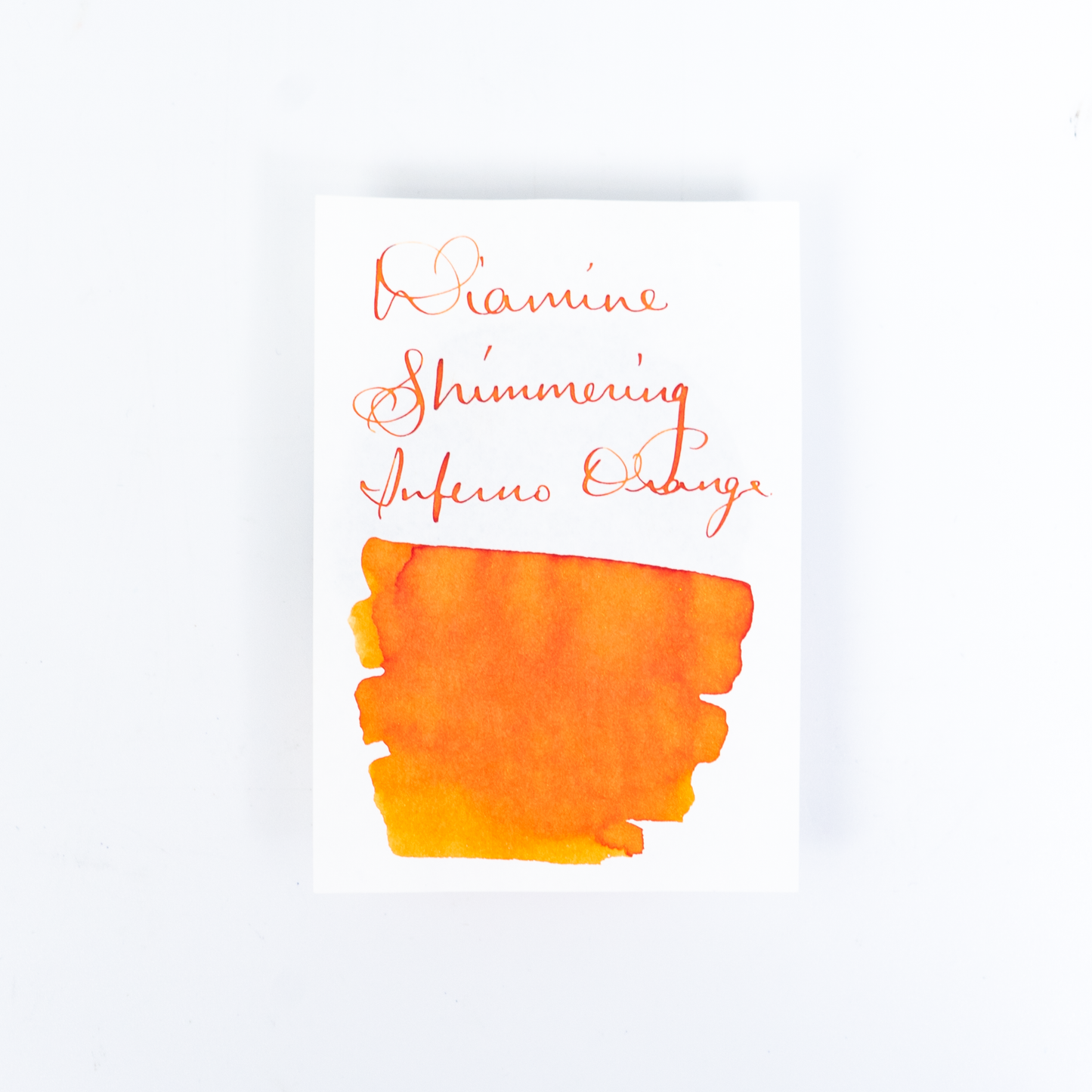 Diamine Inferno Orange (50ml) Bottled Ink (Shimmering Gold)