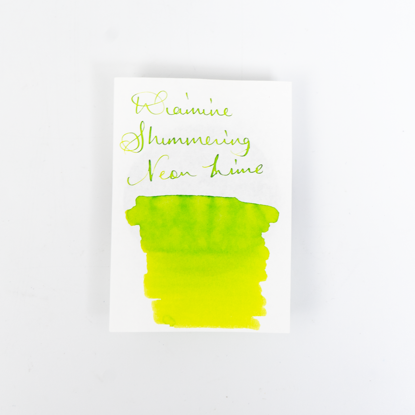 Diamine Neon Lime (50ml) Bottled Ink (Shimmering Silver)