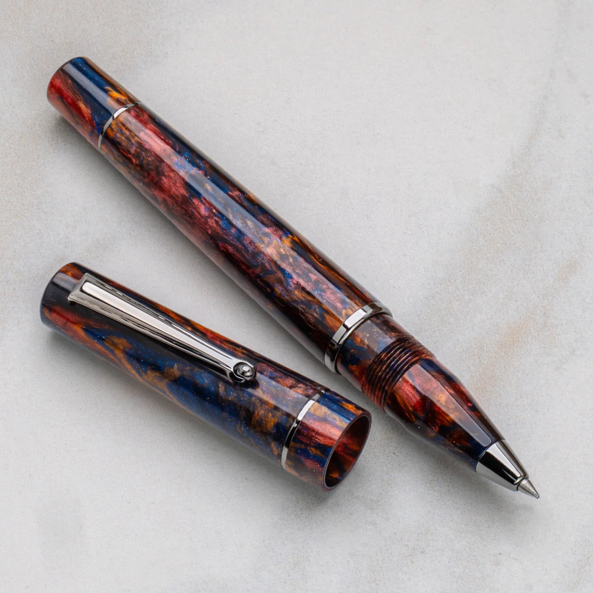Delta Duna Rollerball - Montana Sunset with Ruthenium Trim (Limited Edition)
