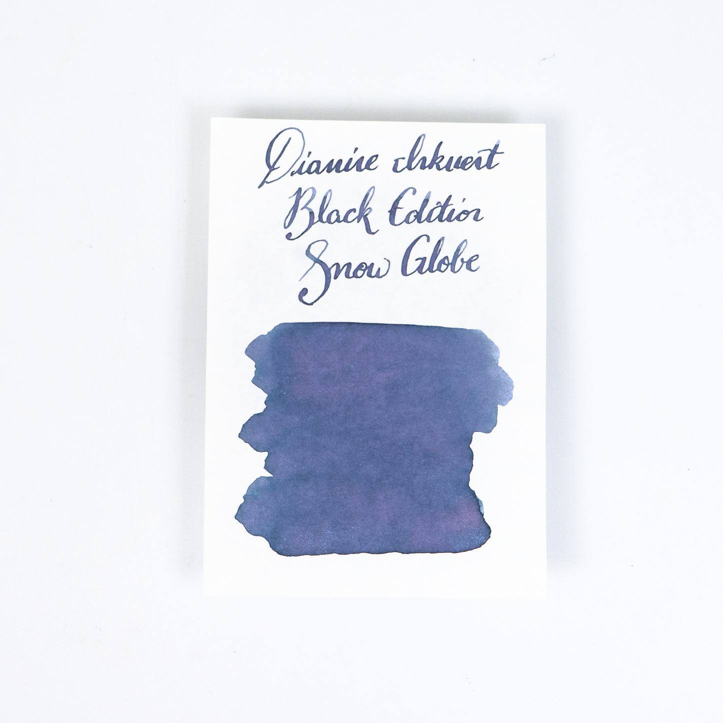 Diamine Snow Globe (50ml) Bottled Ink (Shimmer) - Black Edition