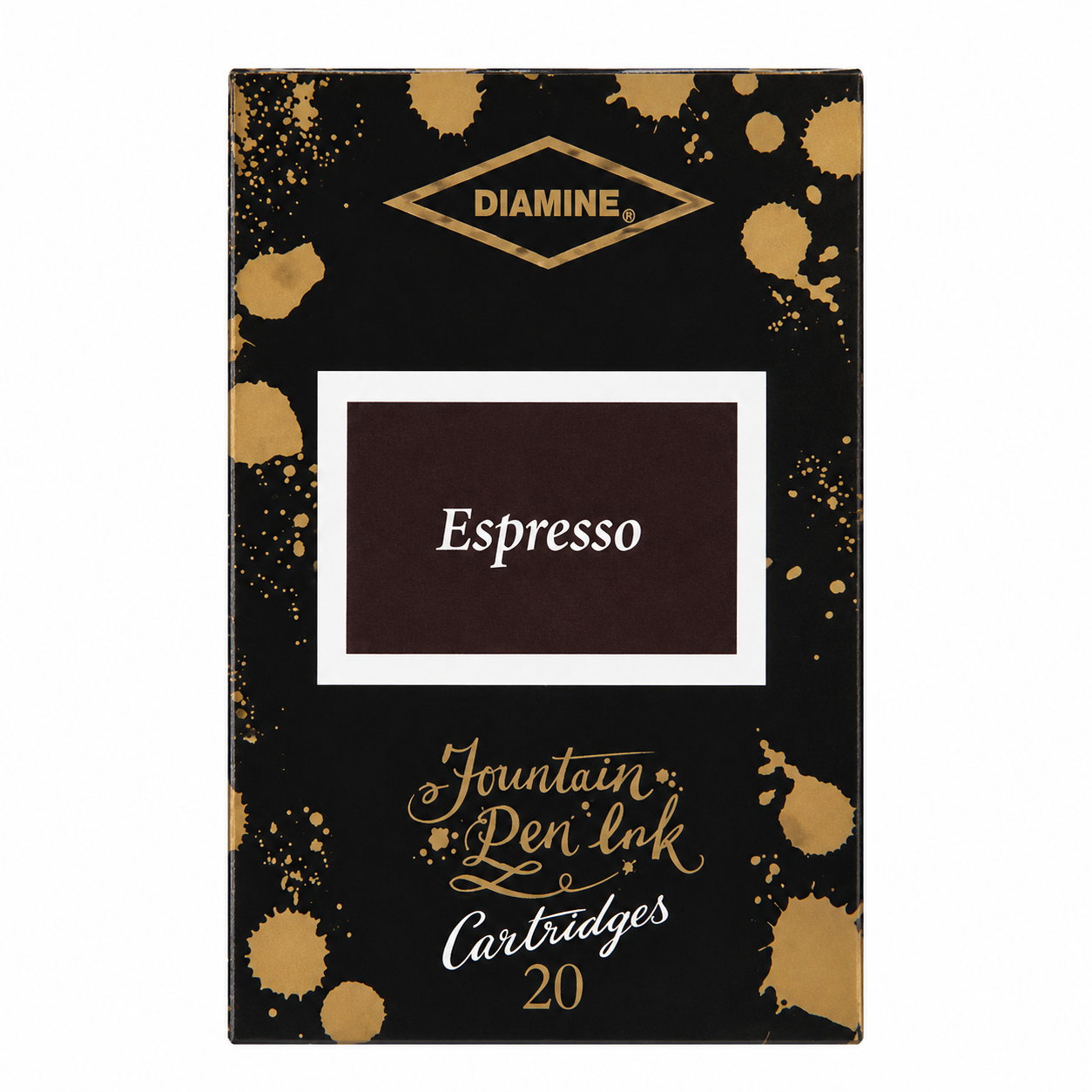 Diamine Espresso Ink Cartridges (Set of 20) - 150th Anniversary
