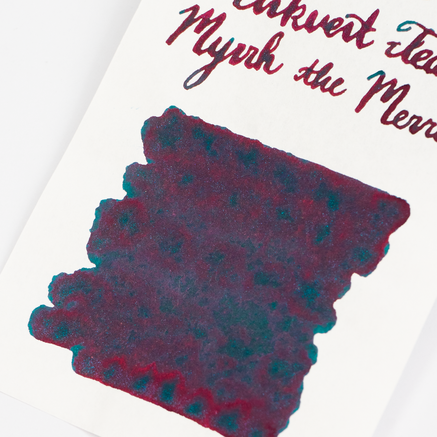 Diamine Myrrh the Merrier (50ml) Bottled Ink (Shimmer & Sheen) - Teal Edition