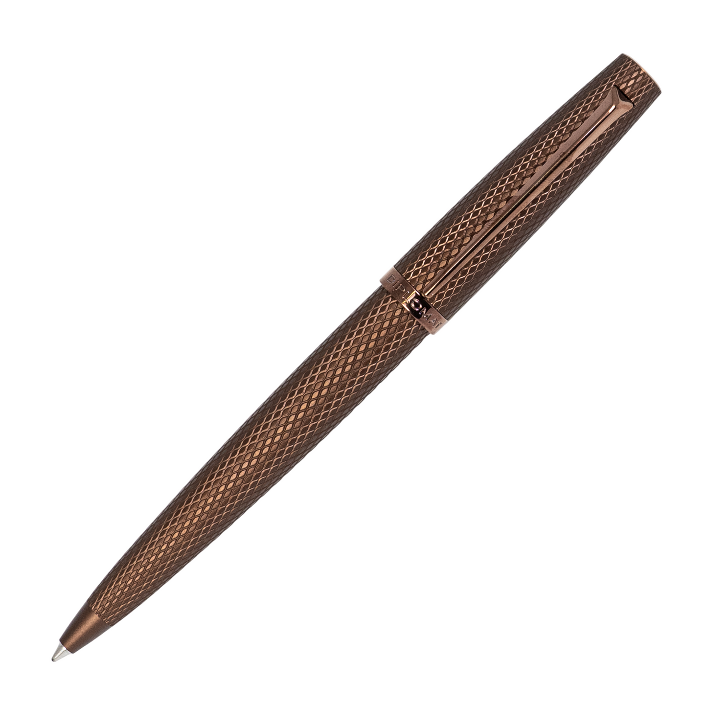 Diplomat Viper Ballpoint - Brown Guilloche