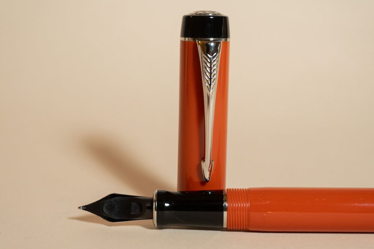 Pre-Owned Parker Duofold Centennial Fountain Pen - Big Red - Medium