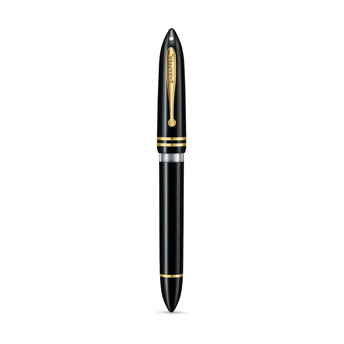 Sheaffer Balance III E893 Fountain Pen - Glossy Black with Gold Trim
