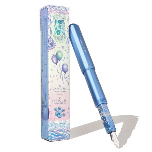 Ferris Wheel Press The Carousel Aluminum Fountain Pen - Blue Revelry (2025 Limited Edition)