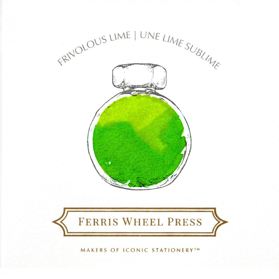 Ferris Wheel Press Frivolous Lime (38ml) Bottled Ink (Discontinued)