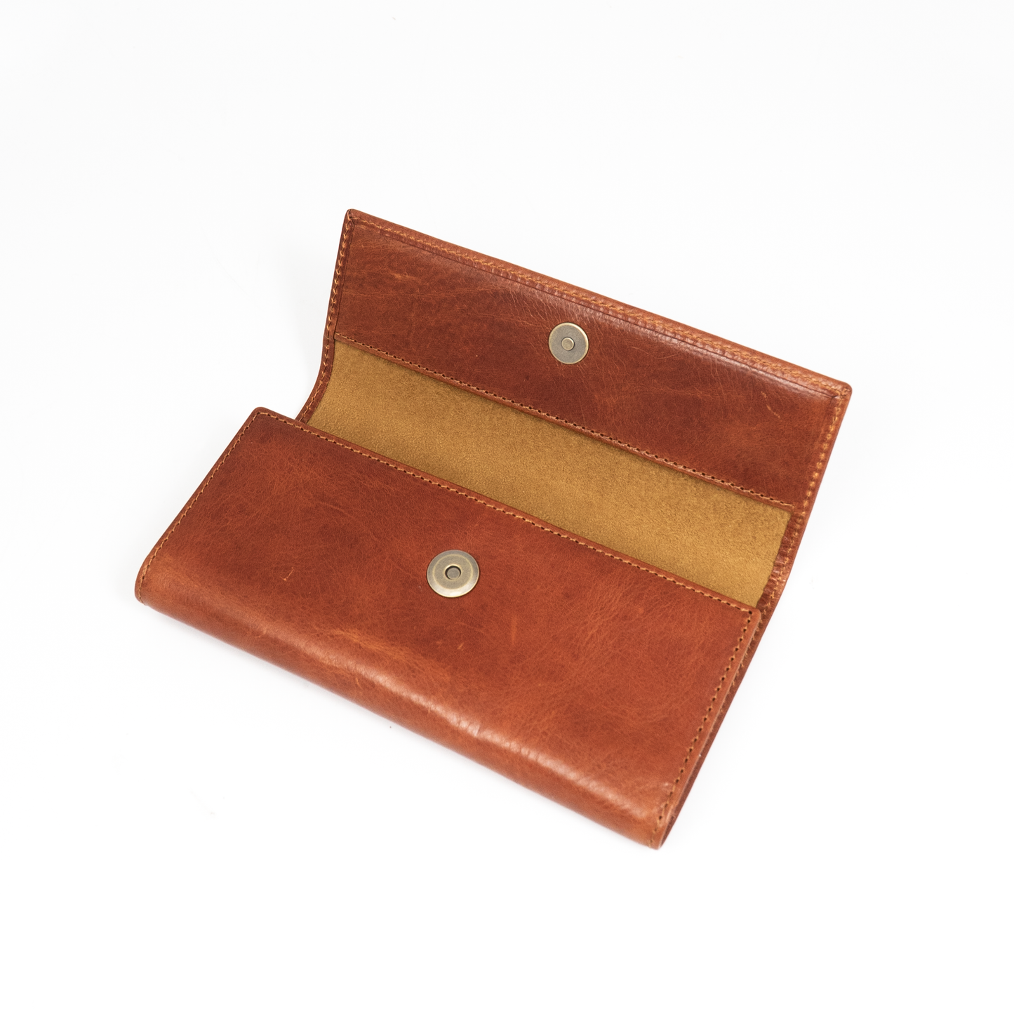 Galen Leather The Writer’s Pen Wrap - 6 Slots Pen Case - Deep Cognac