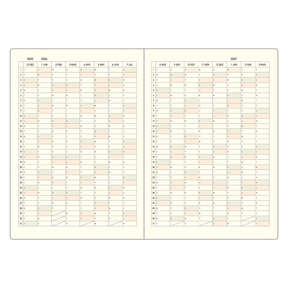 Kleid 2026 Fleek Diary B6 - White