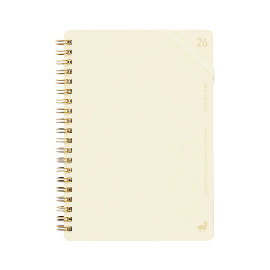 Kleid 2026 Kraft Work Diary B6 - Off White