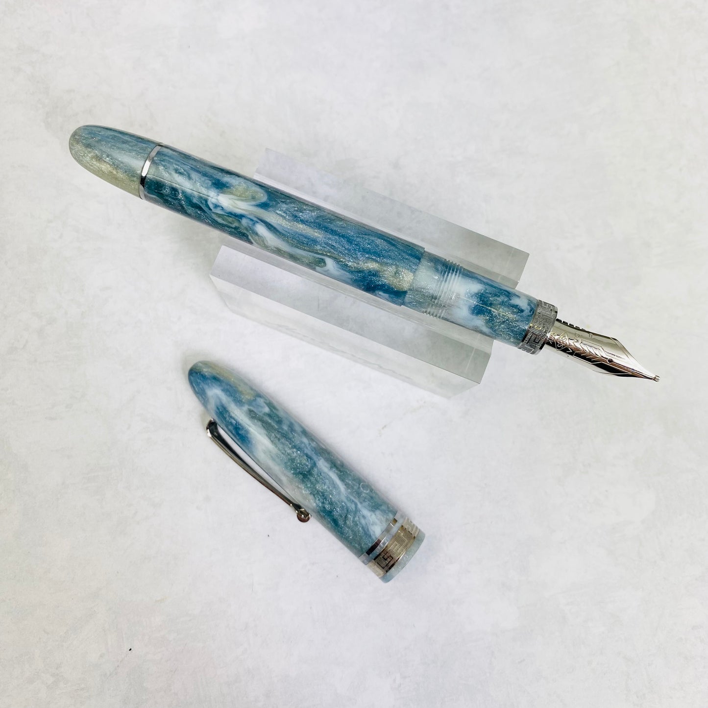 Omas Ogiva Fountain Pen - Shimmering Arctic (Dromgoole's Exclusive) (Special Edition)