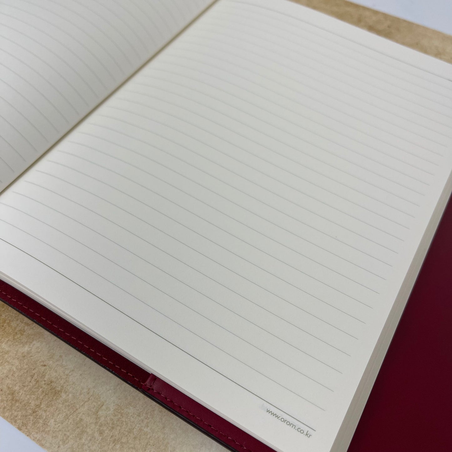 Orom Leather Refillable Journal - Red (7.25x9.25)