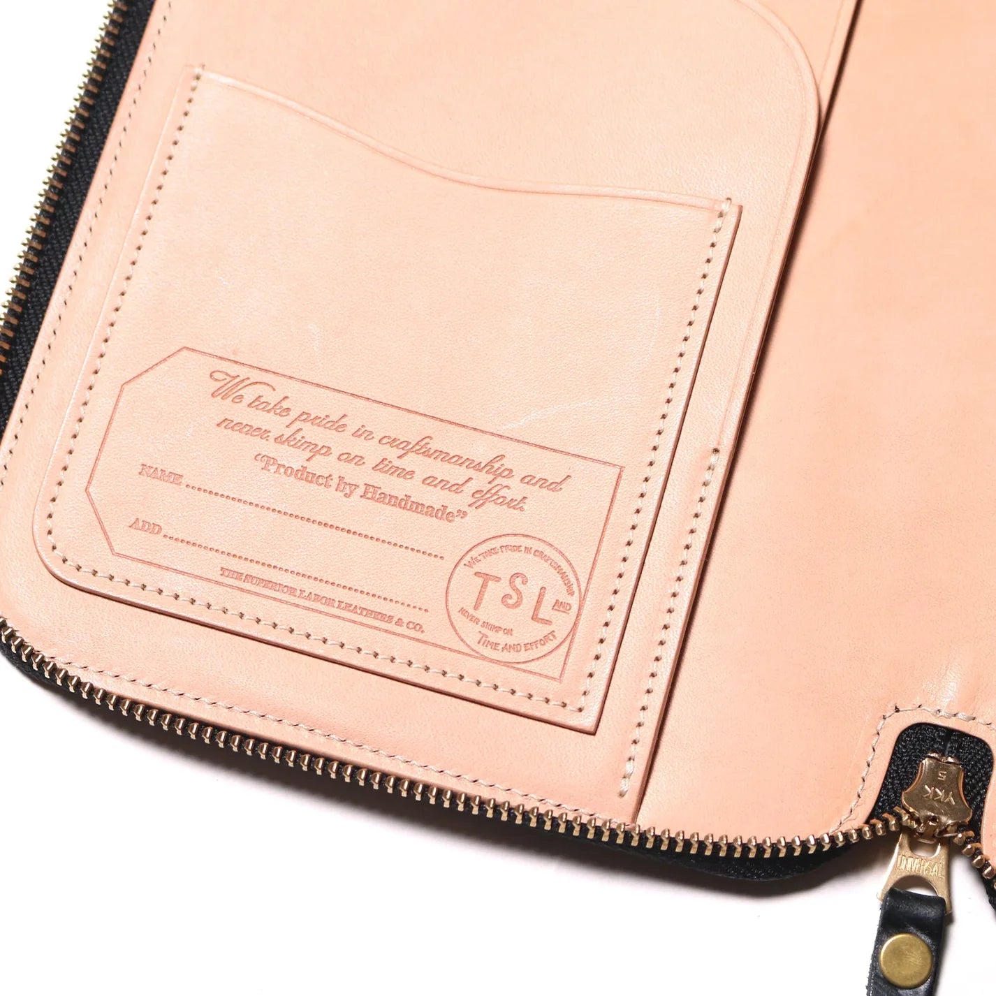 The Superior Labor Bridle Leather A5 Zip Organizer - Black