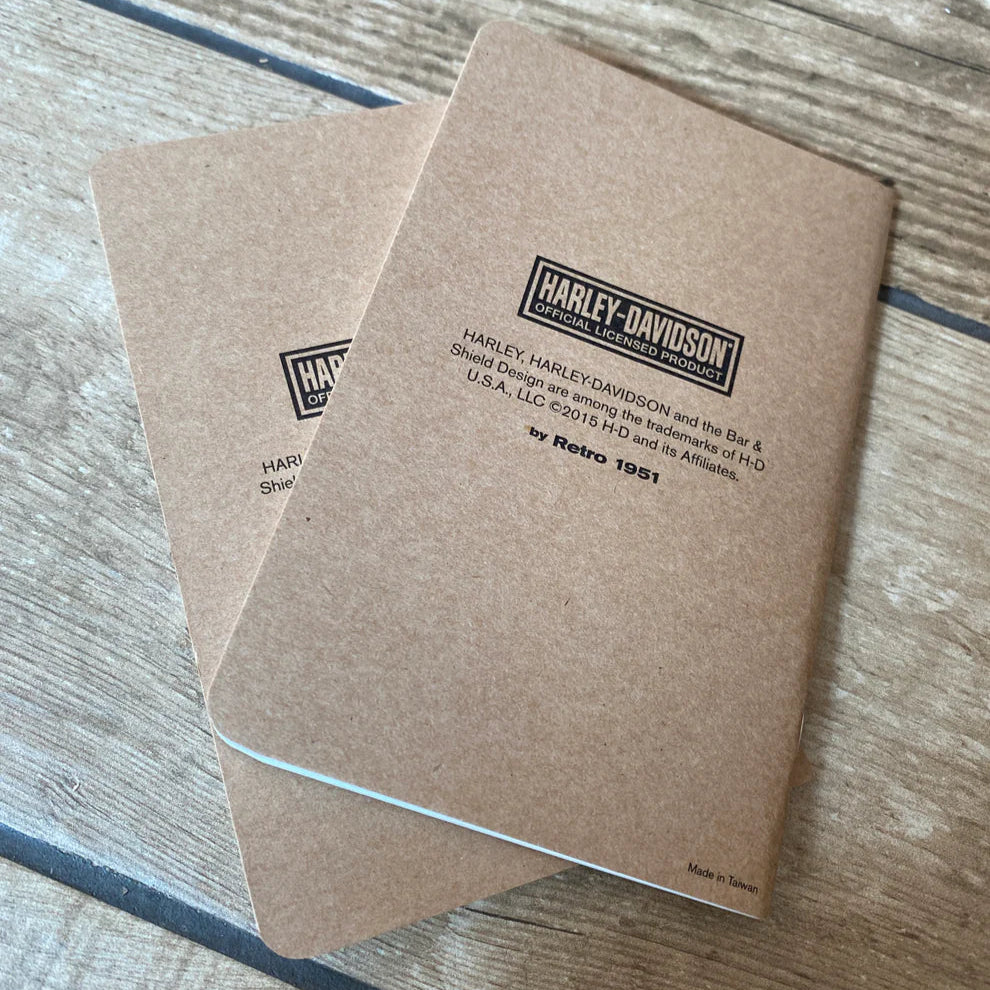 Retro 51 Notebook - Harley Davidson Kraft (2-Pack) (Ruled)