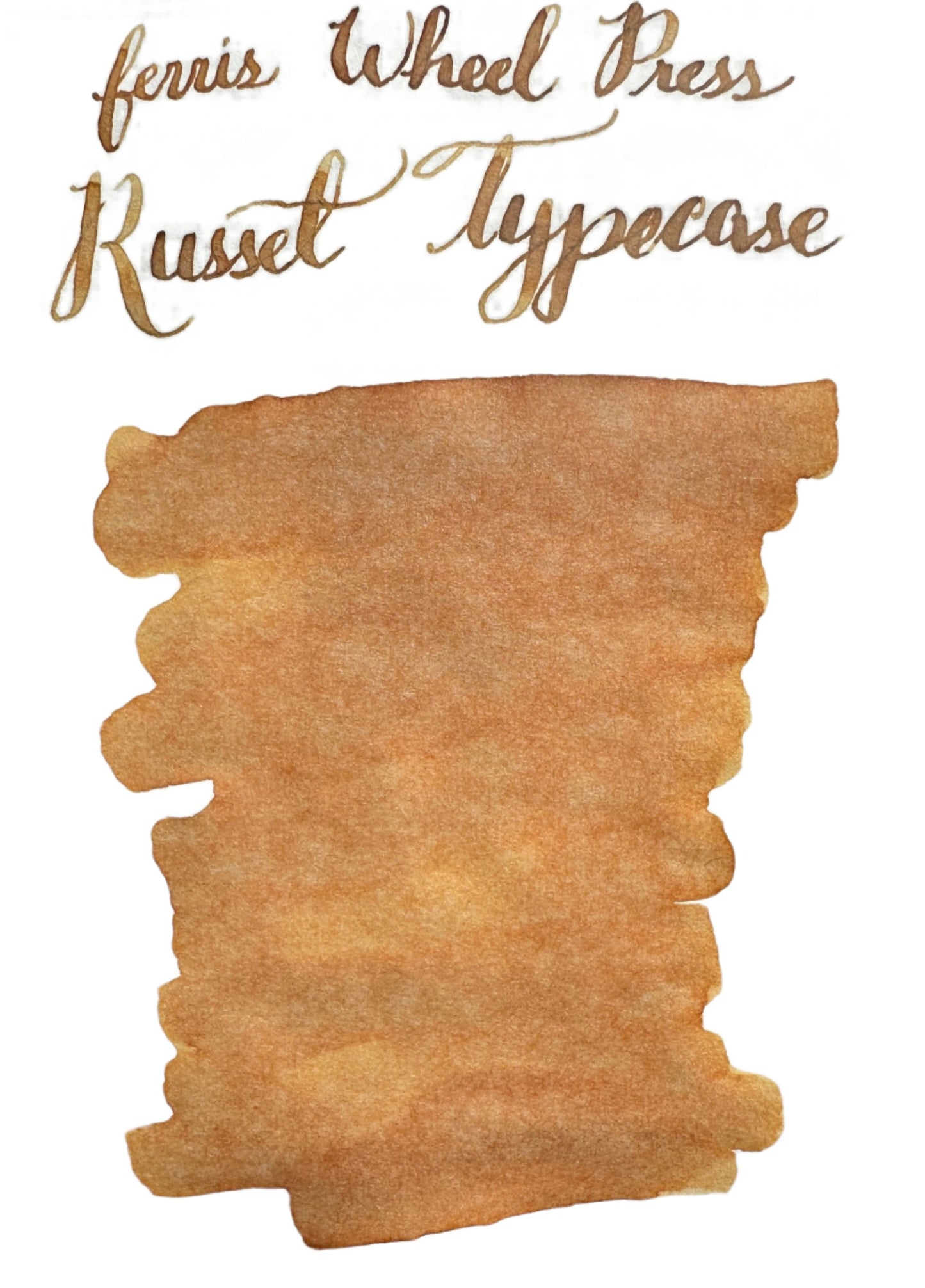 Ferris Wheel Press Russet Typeface (38ml) Bottled Ink
