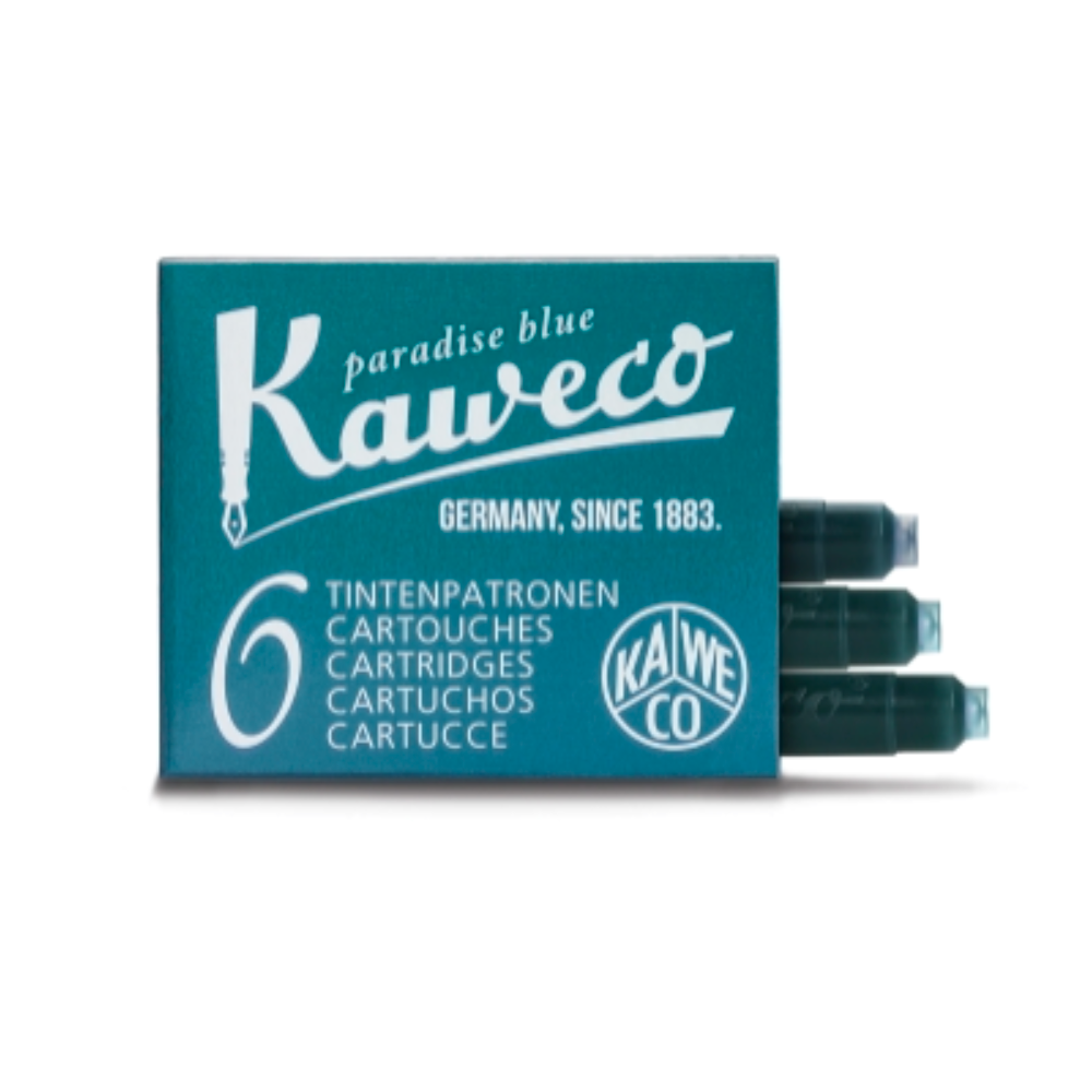 Kaweco Ink Cartridges - Paradise Blue (Turquoise)