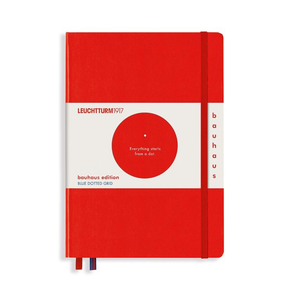 Leuchtturm1917 Bauhaus A5 Medium Notebook - Red