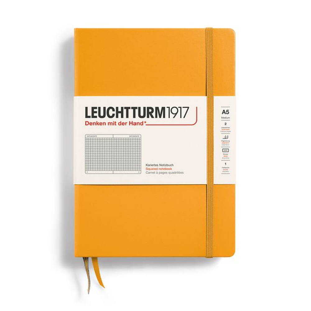 Leuchtturm1917 A5 Medium Hardcover Squared Notebook - Rising Sun