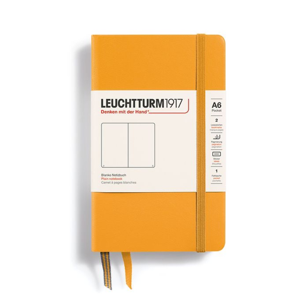 Leuchtturm1917 A6 Pocket Hardcover Plain Notebook - Rising Sun