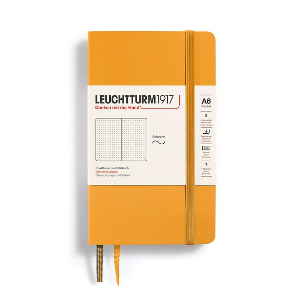 Leuchtturm1917 A6 Pocket Hardcover Dotted Notebook - Rising Sun