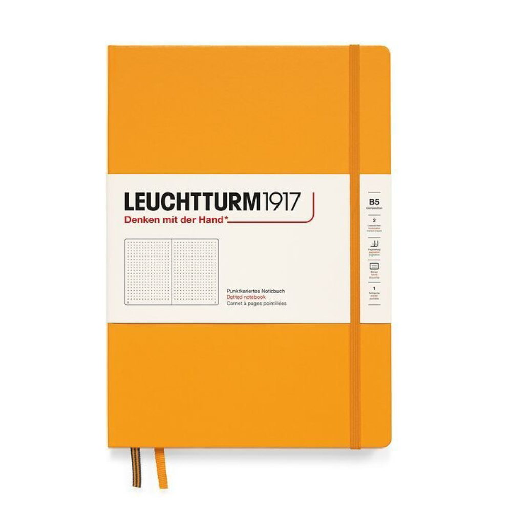Leuchtturm1917 Composition B5 Hardcover Dotted Notebook - Rising Sun