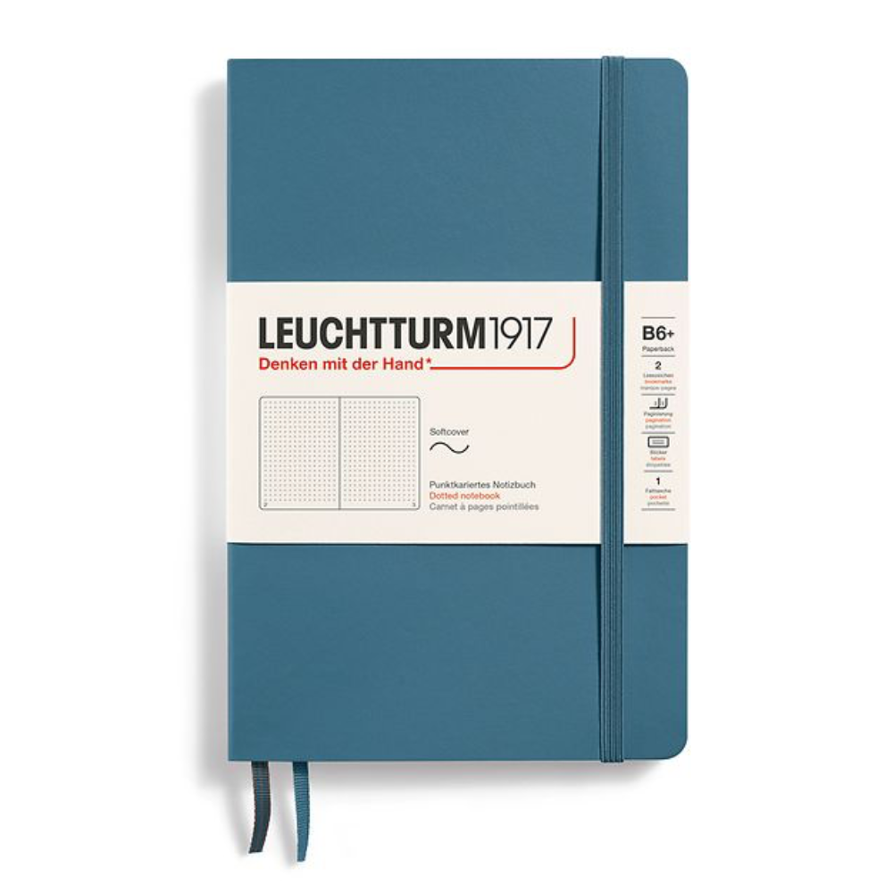 Leuchtturm1917 B6+ Paperback Softcover Dotted Notebook - Stone