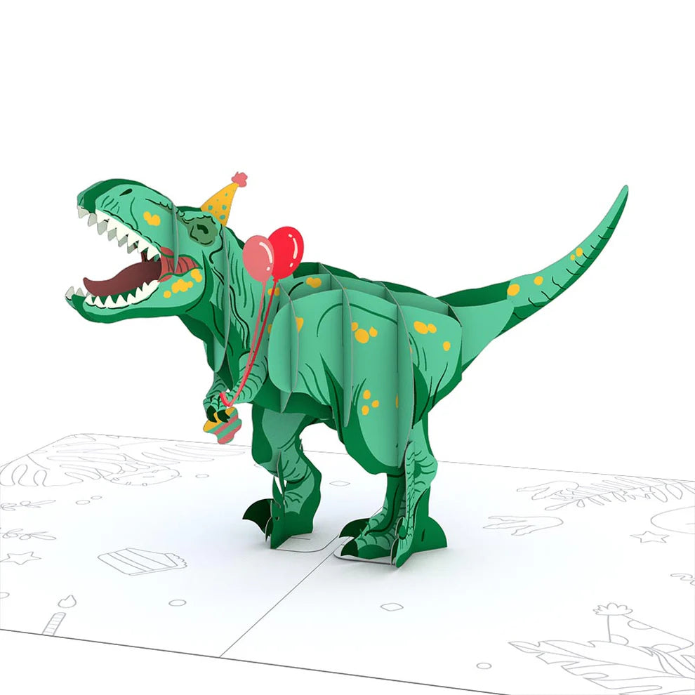 Lovepop Playpop Card - T-Rex Birthday