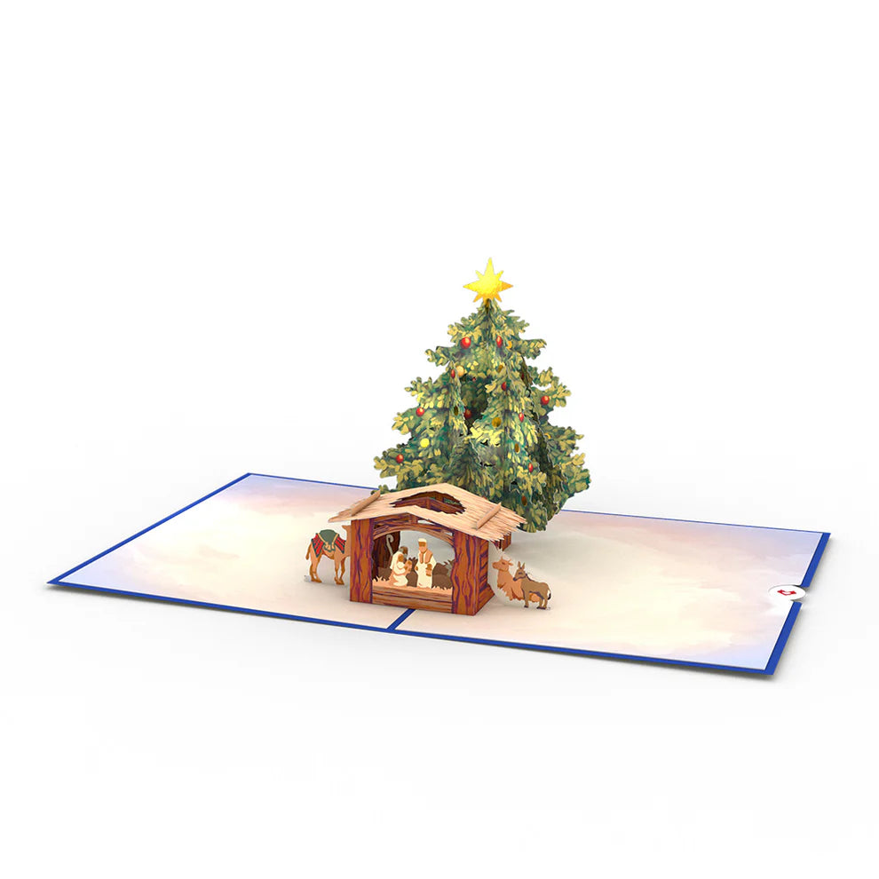 Lovepop Pop-Up Card - Nativity Christmas Tree
