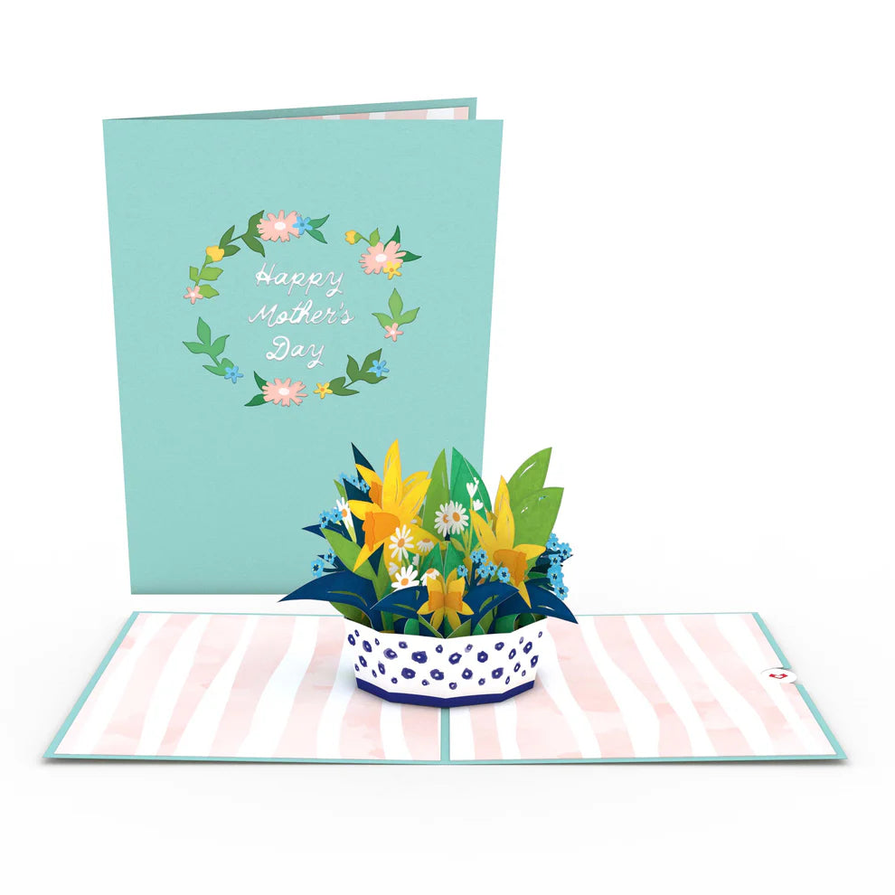 Lovepop Pop-Up Card - Mother's Day Daffodil Basket