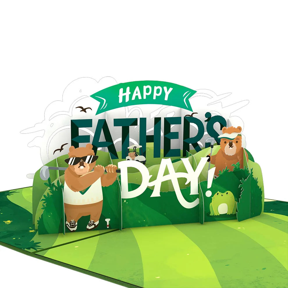 Lovepop Pop-Up Card - Happy Father's Day Golf