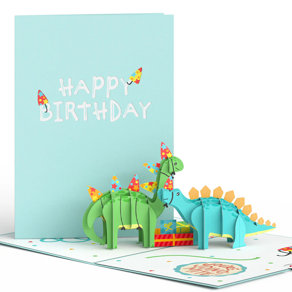 Lovepop Pop-Up Card - Birthday Dinosaurs