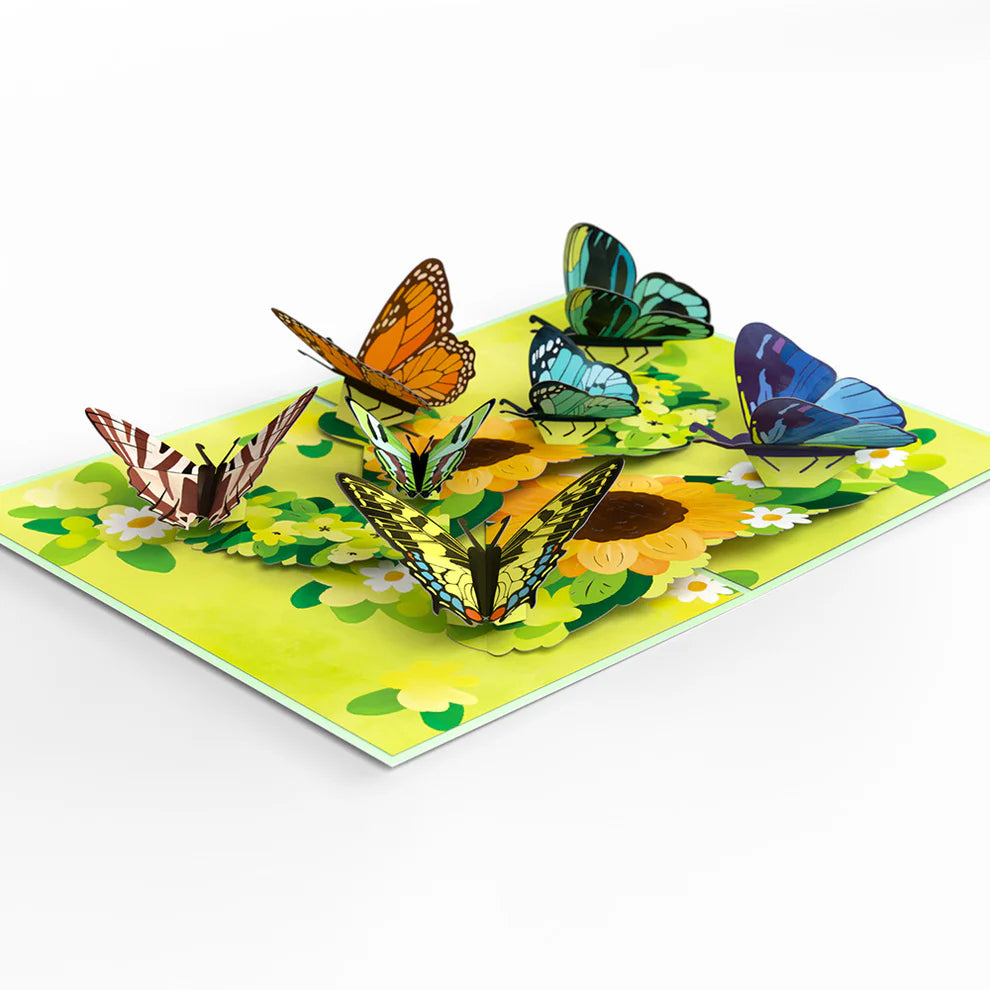 Lovepop Pop-Up Card - Sunflower Butterflies