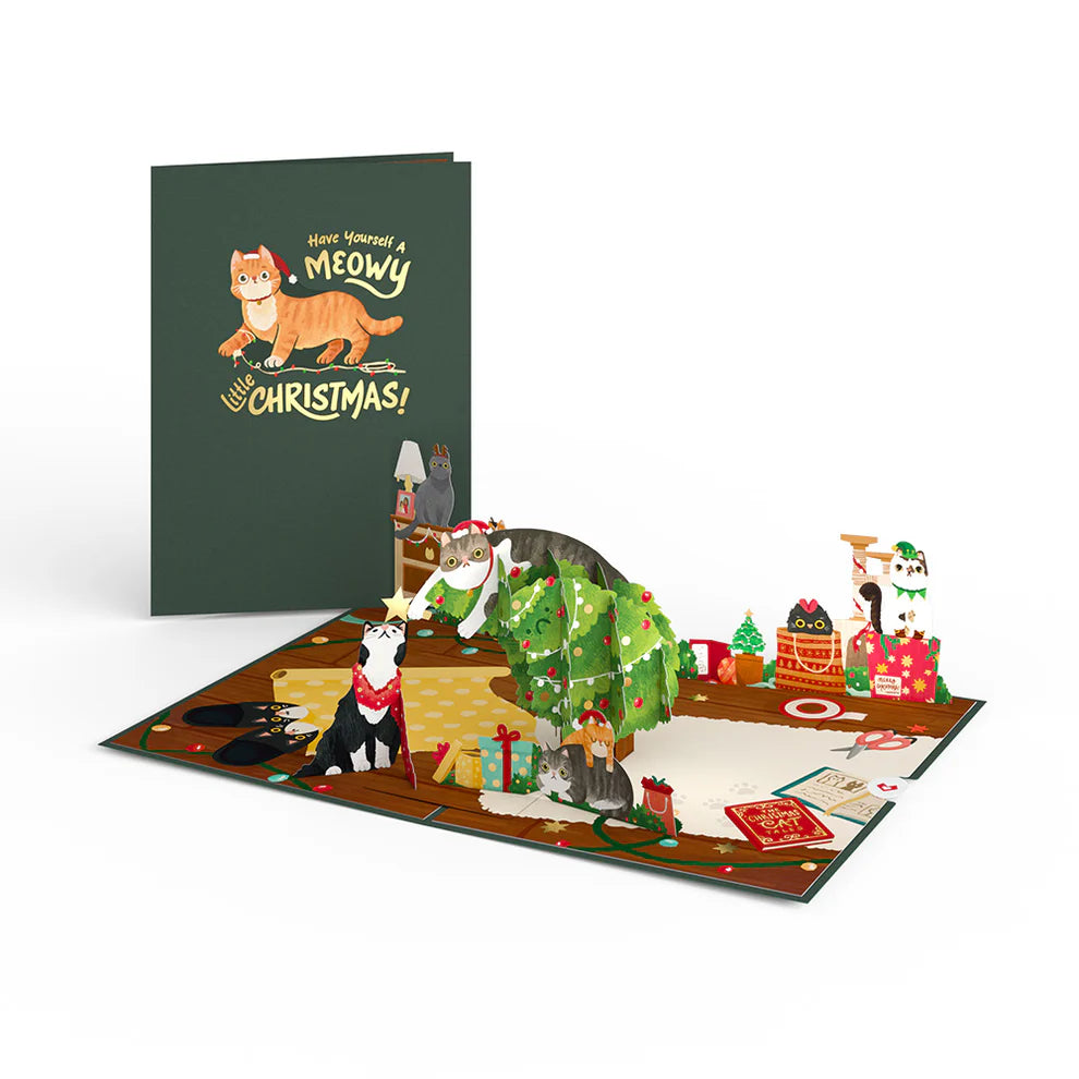 Lovepop Pop-Up Card - Meowy Little Christmas Cats