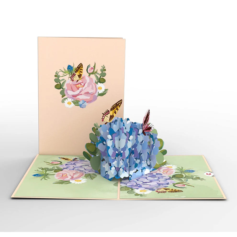Lovepop Pop-Up Card - Hydrangea Butterflies