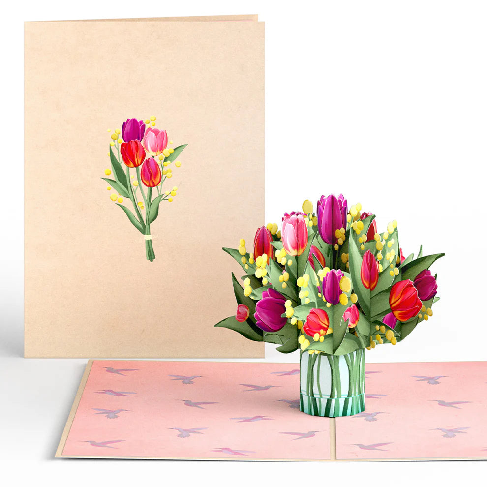 Lovepop Pop-Up Card - Cheerful Tulips
