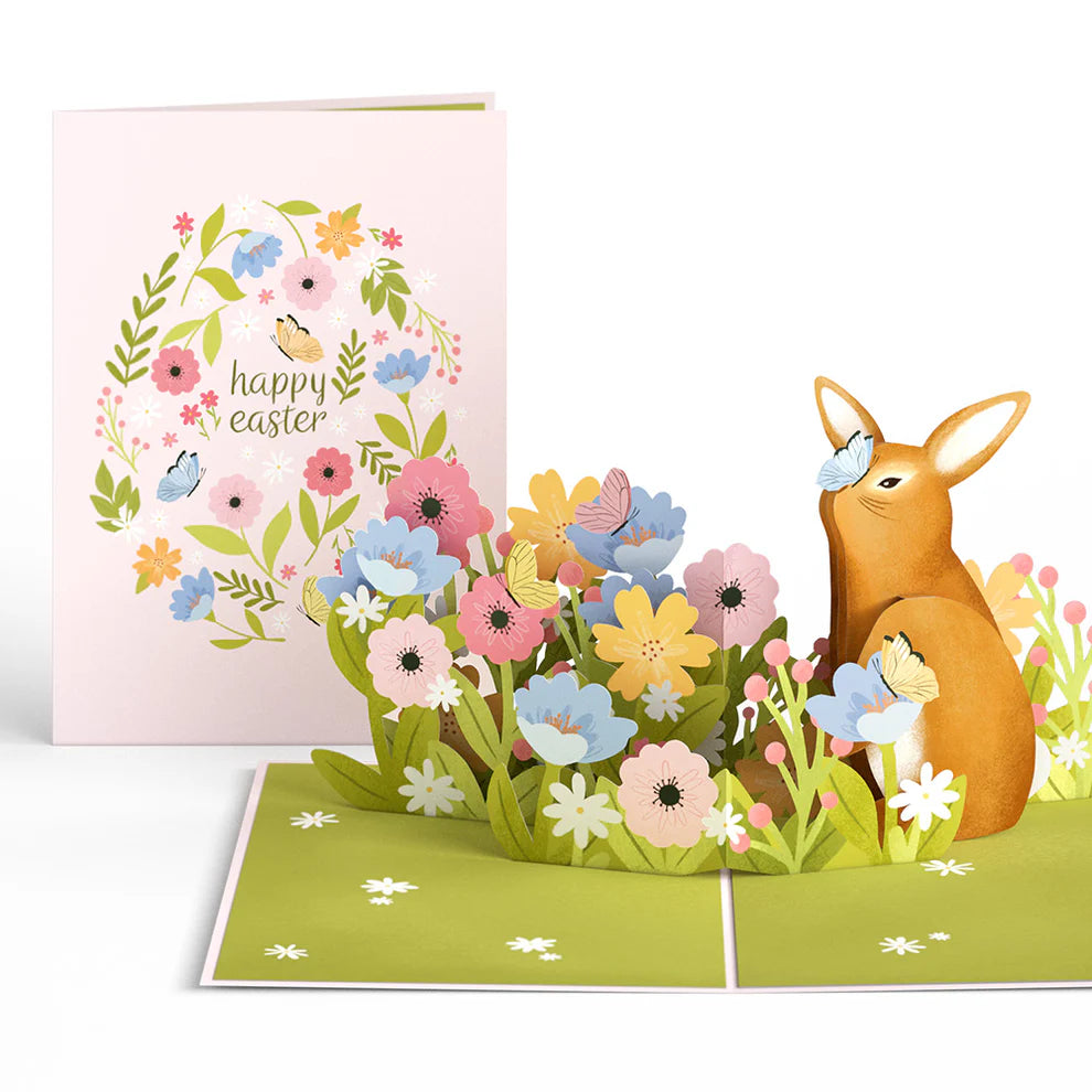 Lovepop Pop-Up Card - Happy Easter Bunny Amid the Blossoms