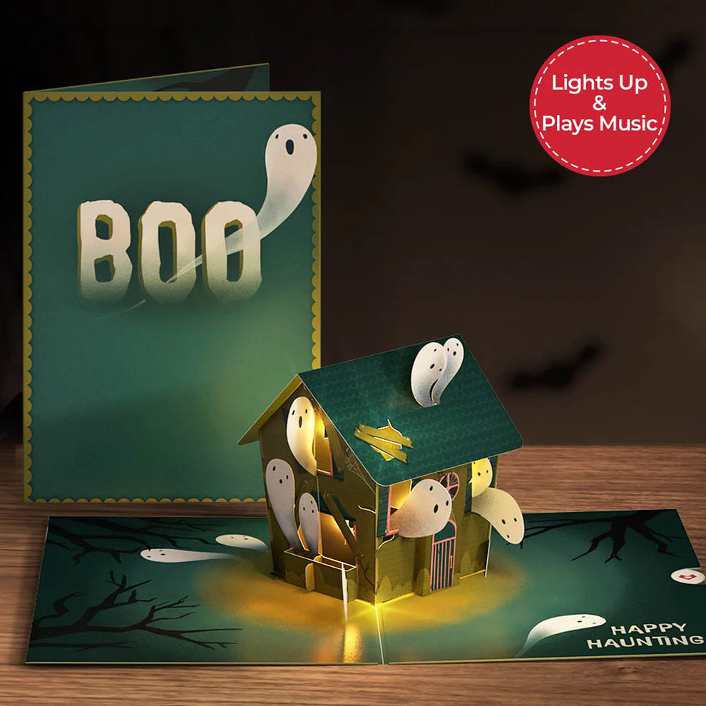 Lovepop Light-Up & Music Pop-Up Card - Happy Haunting