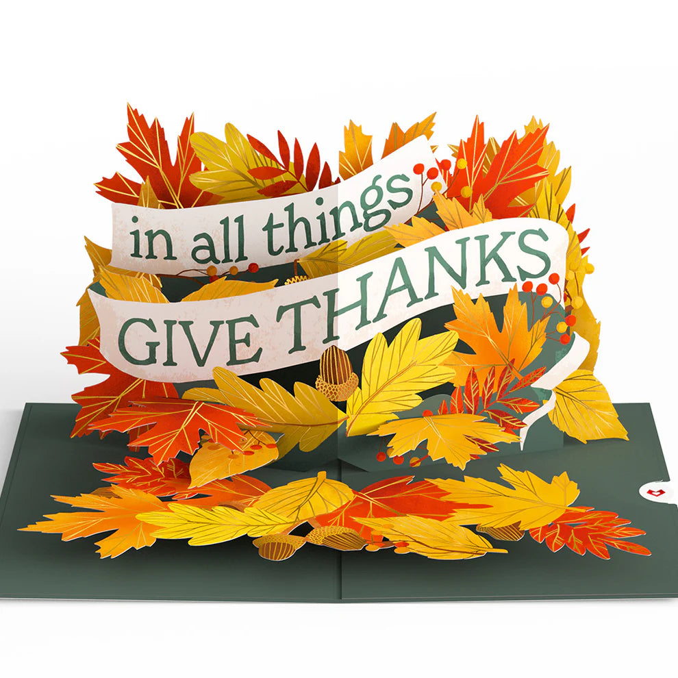 Lovepop Pop-Up Card - In All Things, Give Thanks