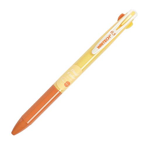 Writech Retractable Vintage Dual 2-in-1 Gel Pen - Yellow/Orange