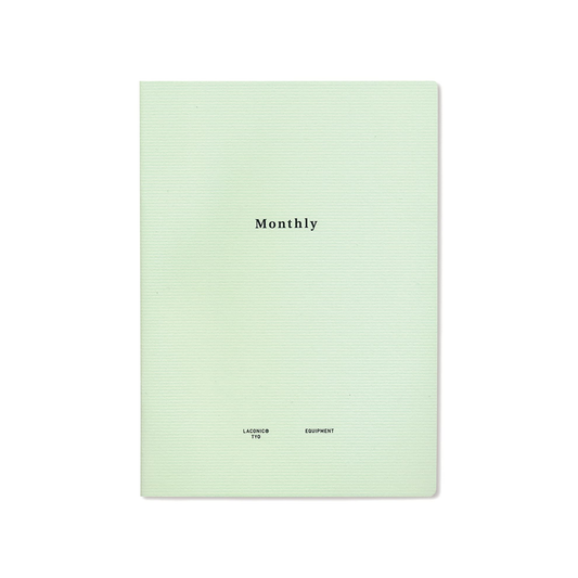 Laconic Style Notebook - Monthly