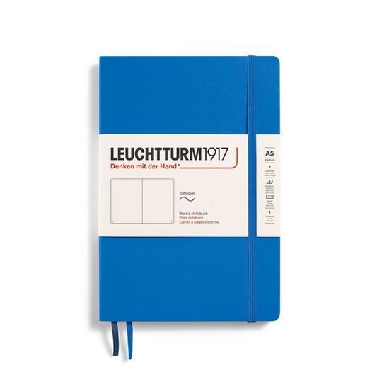 Leuchtturm1917 A5 Medium Softcover Plain Notebook - Sky