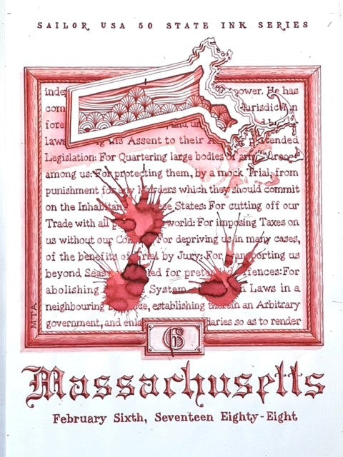 Sailor USA 50 States - Massachusetts (20ml) Bottled Ink