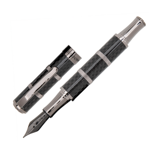 Monteverde Regatta Sport Fountain Pen - Full Carbon Fiber Black