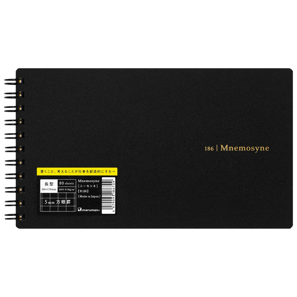 Maruman Mnemosyne N186 Notepad - Graph (5mm) - Long – Dromgoole's