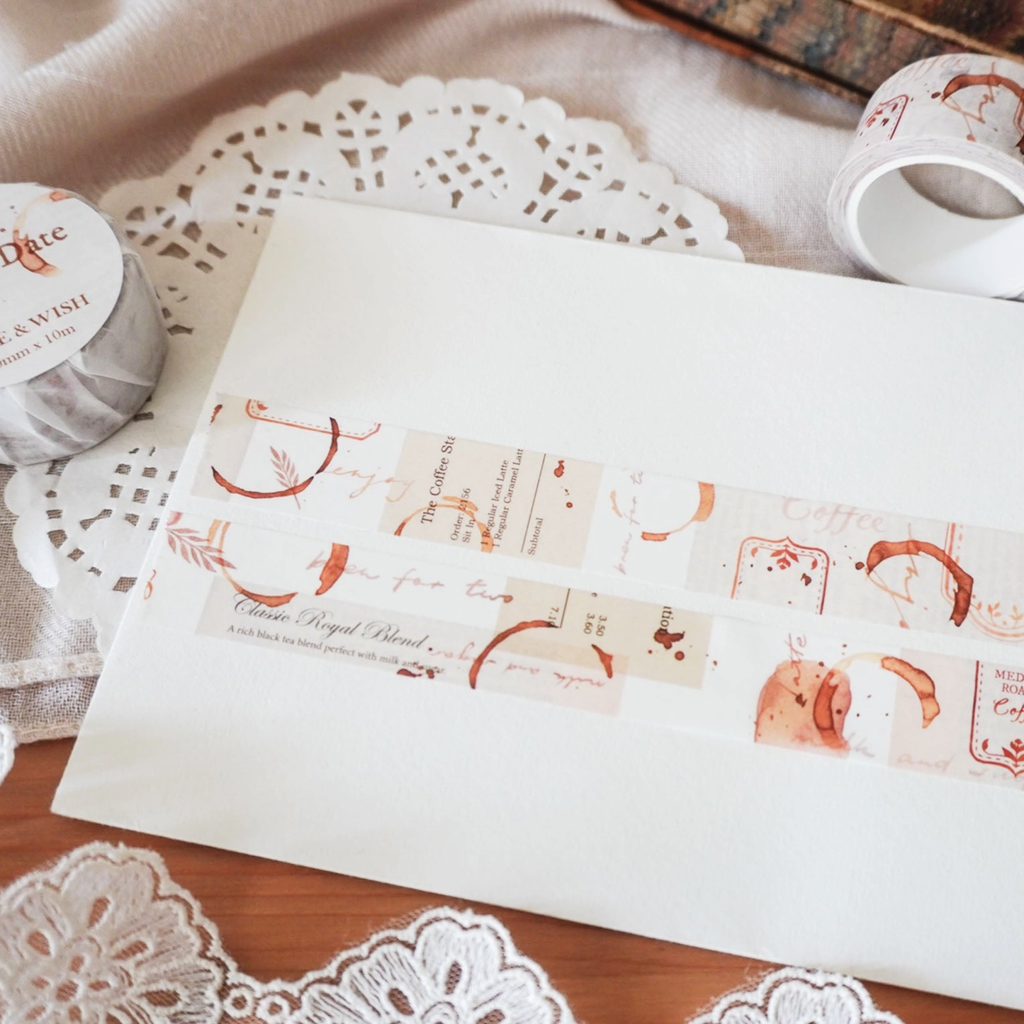 Note & Wish Washi Tape - Coffee Date