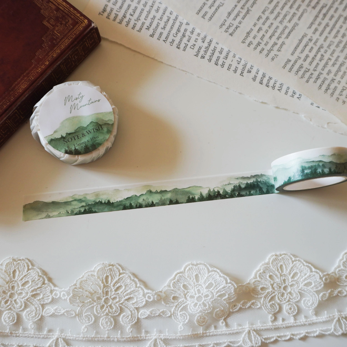 Note & Wish Washi Tape - Misty Mountain