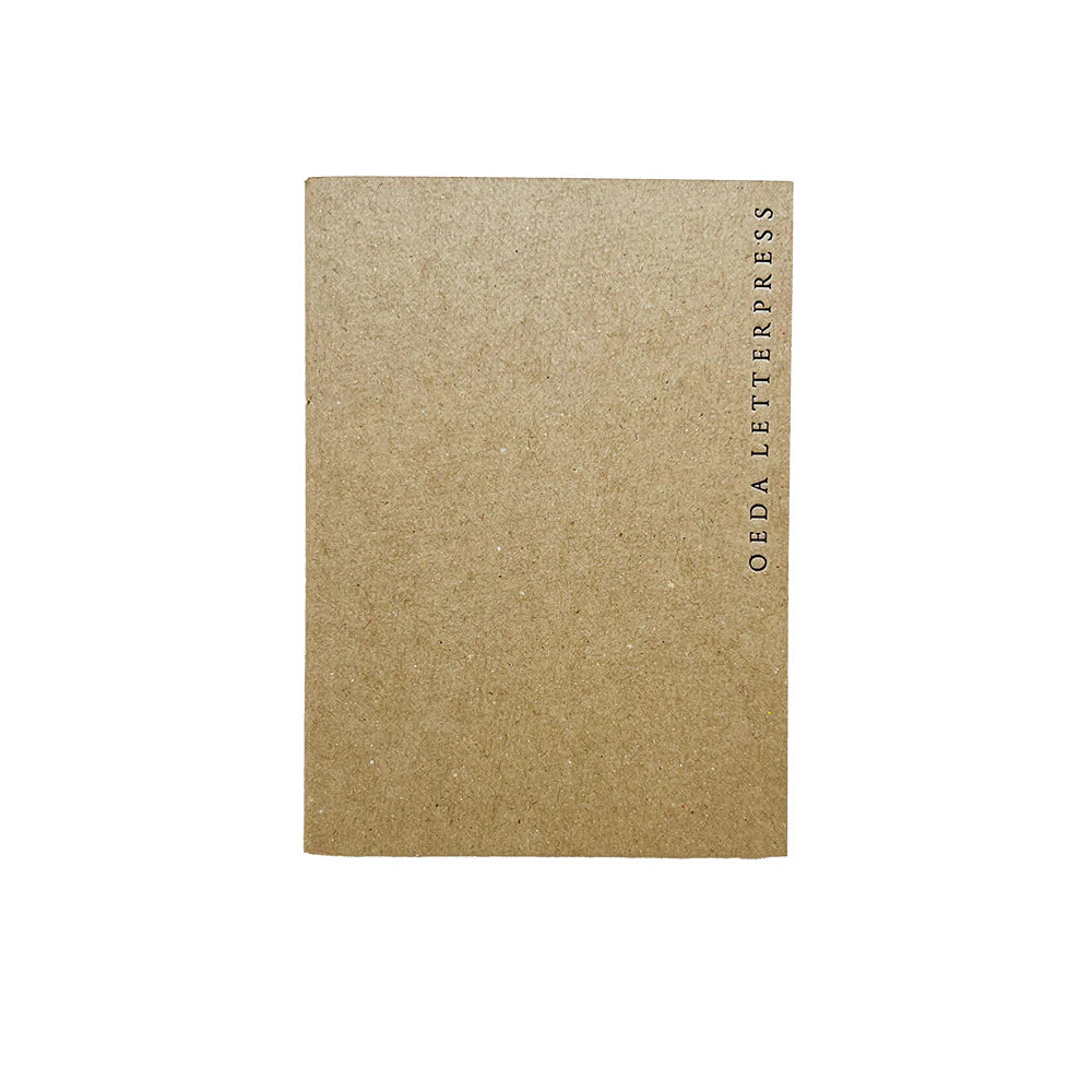Oeda Letterpress 2 Paper Mini Notebook - Craft